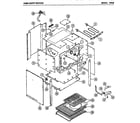 Amana 876.B oven cavity section diagram