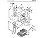 Amana 896.B oven cavity section diagram