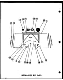 Installation kit parts (218-3spf) (218-3spfh) (218-5spf) (218-5spfh) (218-3f) (215-3spf) (215-3spfh) (215-5spf) (215-3f) (213-5spf) (213-5spfh) (213-3f) (212-2spf) (210w-3spf) (210w-3spfh)