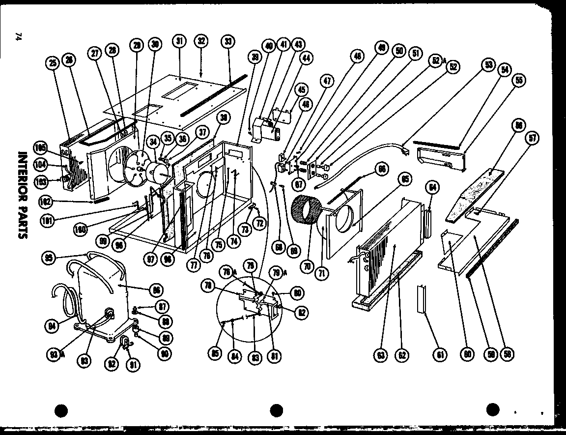 INTERIOR PARTS (615-2F) (621-3F) (621-5F) (624-3F) (624-3FH) (624-5F) (624-5FH) (LKG601-617)