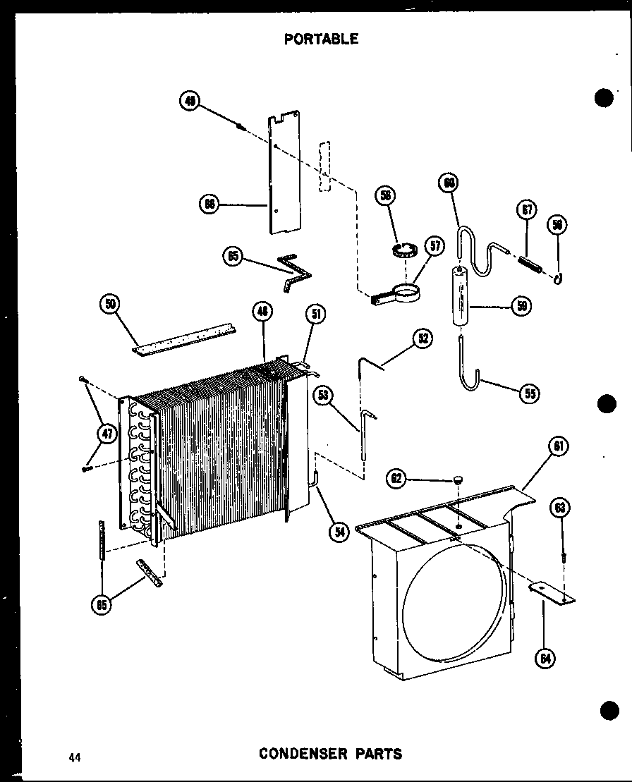 Condenser parts (5-spjm/p54360-40r) (5-spjm/p54360-49r) (5p-2jm/p54360-41r) (5p-2jm/p54360-50r) (6p-2jm/p54360-42r) (6p-2ajm/p54360-43r) (6p-2ajm/p54360-54r) (6p-5j/p54358-18r) (8p-2jm/p54360-44r) (8p-2jm/p54360-51r) (8p-5j/p54358-17r)