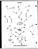 Sliding window mounting kit (5-spjm/p54360-40r) (5-spjm/p54360-49r) (5p-2jm/p54360-41r) (5p-2jm/p54360-50r) (6p-2jm/p54360-42r) (6p-2ajm/p54360-43r) (6p-2ajm/p54360-54r) (8p-2jm/p54360-44r) (8p-2jm/p54360-51r)