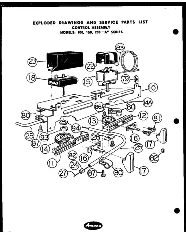 Control assembly (100a-3r) (100a-8r) (150a-3r) (150a-8r) (200a-3r) (100a-3rh) (150a-3rh) (200a-3rh)