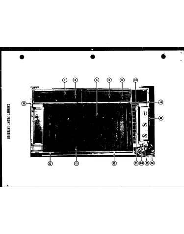 Cabinet front interior