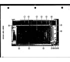 Amana 218-5SP cabinet front interior (218-3sph) (218-3d) (213-5sp) (213-5sph) (215-5sp) (218-5sp) diagram
