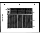 Amana LKG-471HE cabinet front exterior diagram