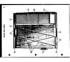 Amana LKG-471HE cabinet front interior diagram