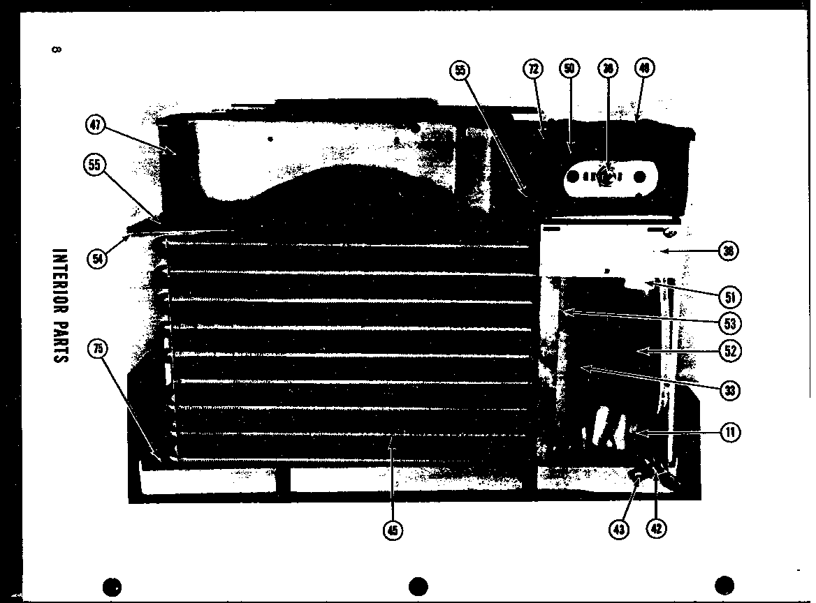 INTERIOR PARTS (5-SP) (5-P) (6-P) (6-5SP-1) (9-3D) (9-5D) (9-5DH) (11-2EM) (11-5D)