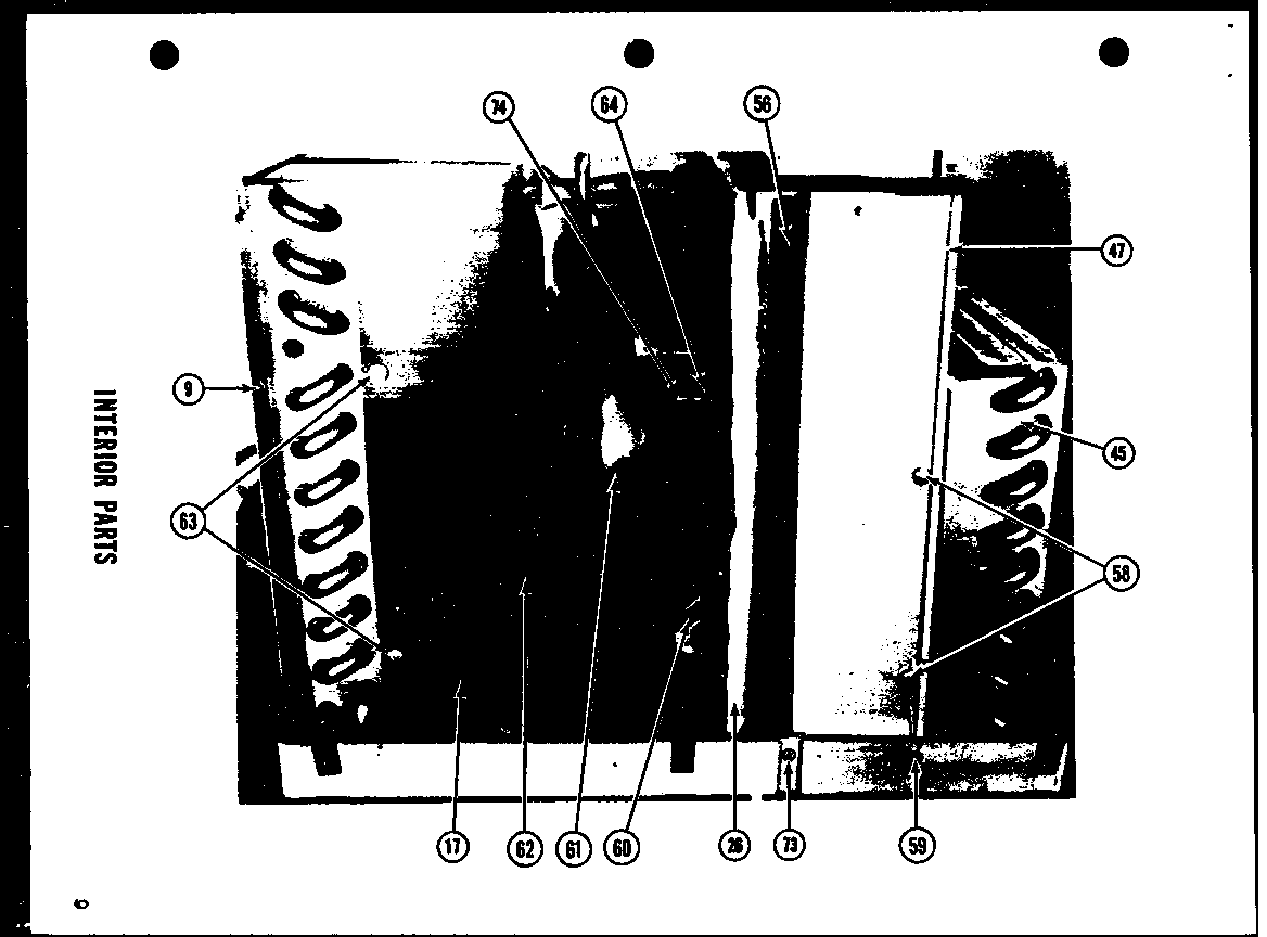 INTERIOR PARTS (5-SP) (5-P) (6-P) (6-5SP-1) (9-3D) (9-5D) (9-5DH) (11-2EM) (11-5D)