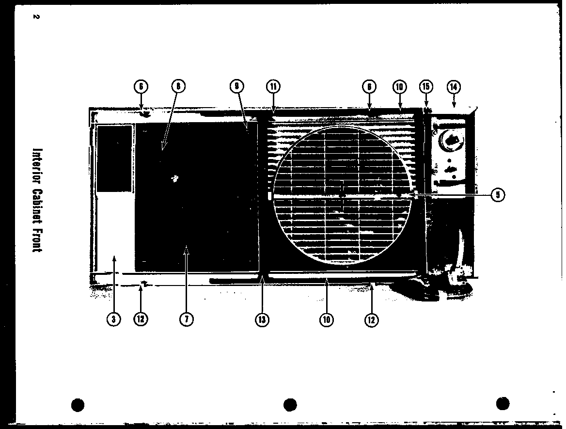 INTERIOR CABINET FRONT (6-5SP) (9-2D) (9-3D) (9-5D) (9-5DH) (9-2DH) (11-2D) (11-3D) (11-5D) (11-3DH) (11-5DH) (108-2D)