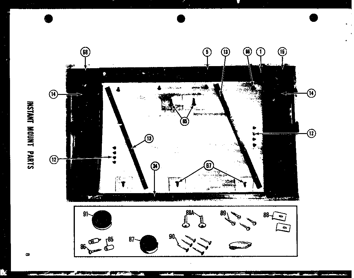 Instant mount parts (5p-2em) (6p-2em) (7p-2em)