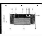 Amana LKG-241 interior cabinet front diagram