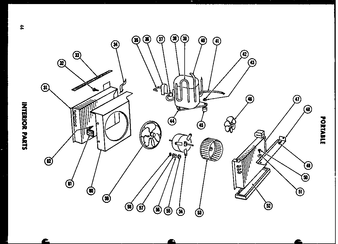 Interior parts (5-spgm) (5p-2gm) (6p-2gm) (6p-5g) (7p-2gm) (7p-2g) (8p-2gm) (8p-5g)