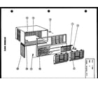 Amana FC24-3H/P54302-51R exterior parts (fc12-3h/p54390-41r) (fc06-2h/p54390-38r) (fc09-3h/p54390-40r) (fc09-2h/p54390-39r) diagram
