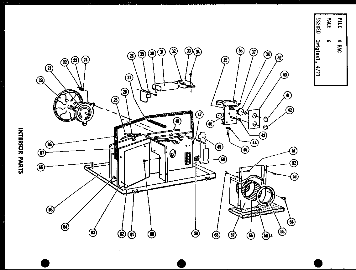 Interior parts (fc12-3h/p54390-41r) (fc06-2h/p54390-38r) (fc09-3h/p54390-40r) (fc09-2h/p54390-39r)