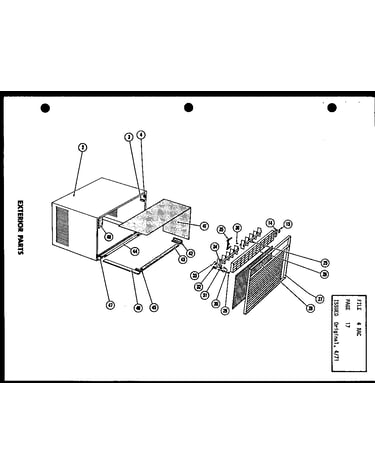 Exterior parts (fc18-3h/p54655-1r)