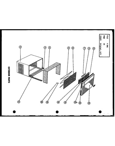 Exterior parts (fc29-3h/p58055-16r)
