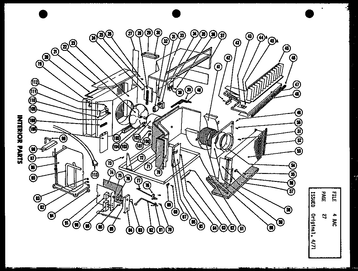 Interior parts (fc29-3h/p58055-16r)