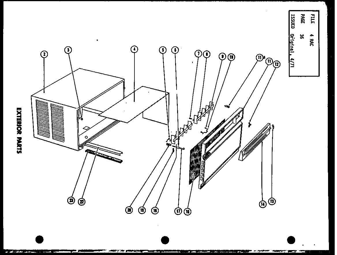 Exterior parts (fc24-3h/p54302-51r) (fc24-3h-1/p54302-54r)