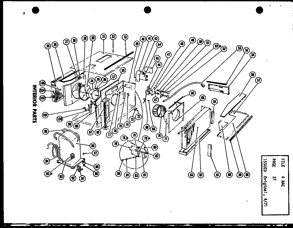 Interior parts (fc24-3h/p54302-51r) (fc24-3h-1/p54302-54r)