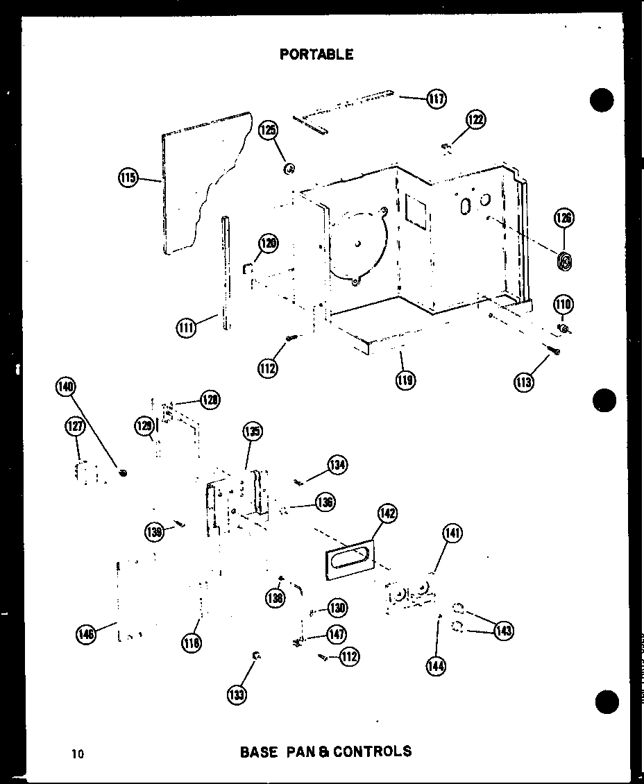 Base pan & controls