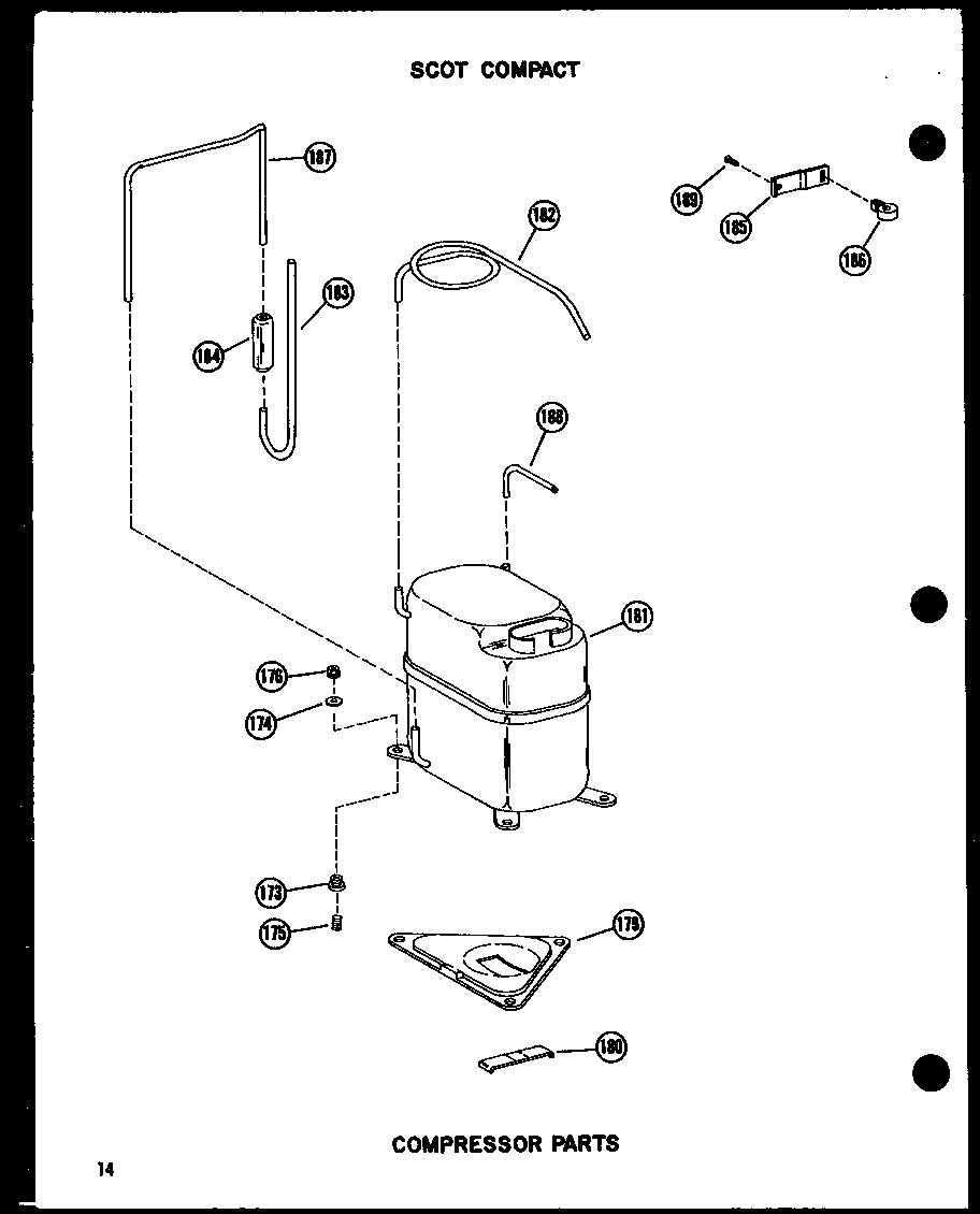 Compressor parts (7-2mw/p54974-28r) (9-2mw/p54974-22r) (11-2mw/p54974-23r) (12-2mw/p54974-24r) (13-3mw/p54974-25r)