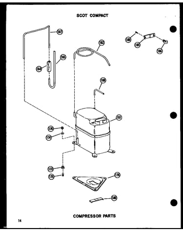 Compressor parts (7-2mw/p54974-28r) (9-2mw/p54974-22r) (11-2mw/p54974-23r) (12-2mw/p54974-24r) (13-3mw/p54974-25r)