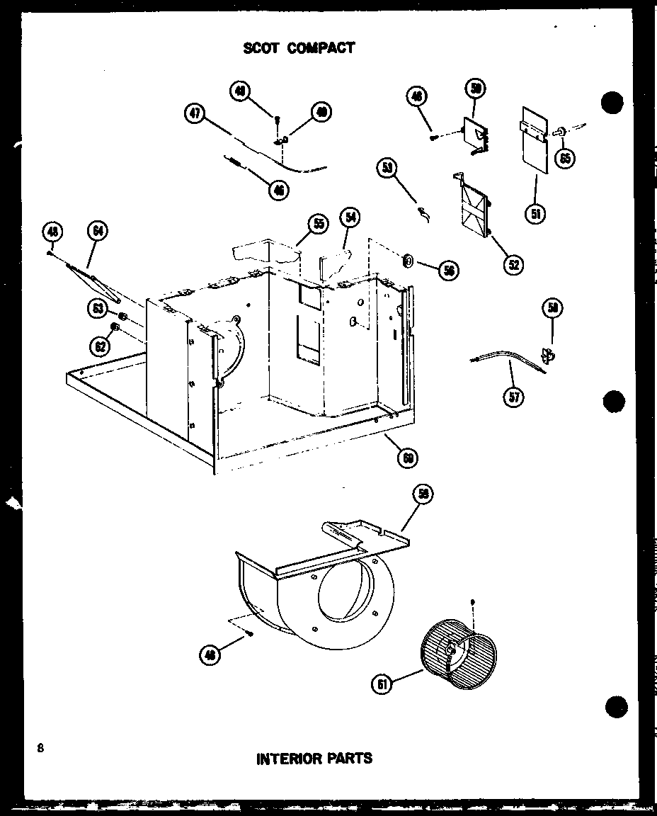 INTERIOR PARTS (ES-7-2MR/P54974-36R) (ES-9-2MR/P54974-37R) (ES-11-2MR/P54974-38R) (ES-12-2MR/P54974-39R) (13-3MW/P54974-40R) (ES-11-2AMR/P54974-41R)