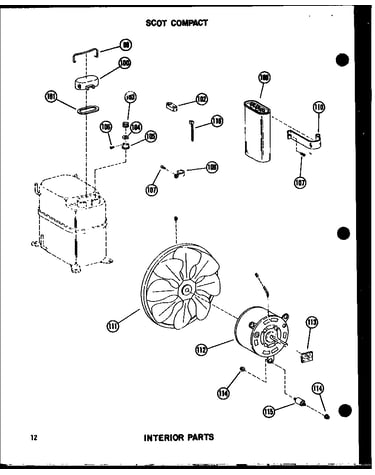 Interior parts (es-7-2mr/p54974-36r) (es-9-2mr/p54974-37r) (es-11-2mr/p54974-38r) (es-12-2mr/p54974-39r) (13-3mw/p54974-40r) (es-11-2amr/p54974-41r)