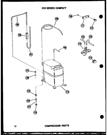 Compressor parts (113w-3w/p54975-64r) (113w-3ew/p54975-65r) (es-108-2r/p54975-91r) (113-3w/p54975-92r) (113-3ew/p54975-93r) (113-3hew/p54975-94r)