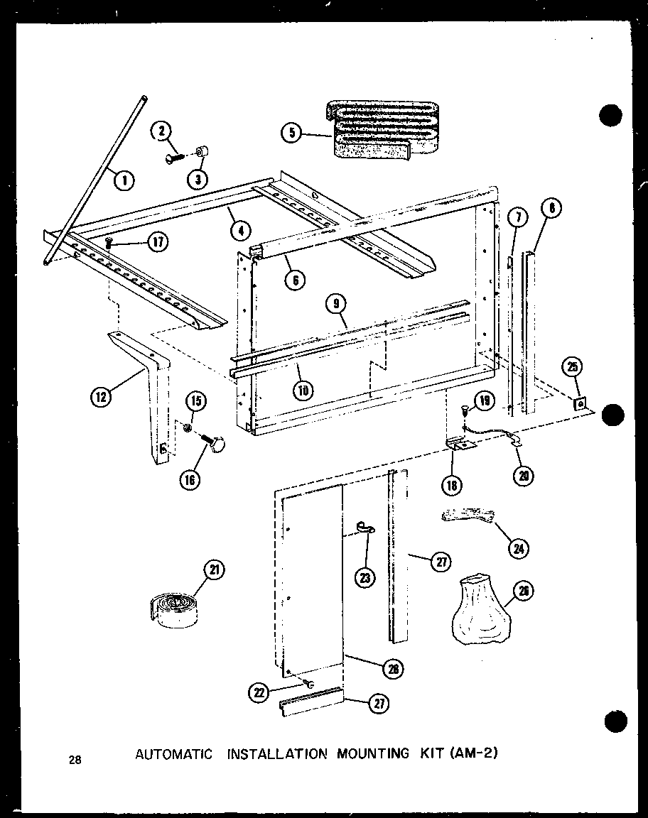 AUTOMATIC INSTALLATION MOUNTING KIT (AM-2) (ES-108-2R/P54975-91R) (113-3W/P54975-92R) (113-3EW/P54975-93R) (113-3HEW/P54975-94R)