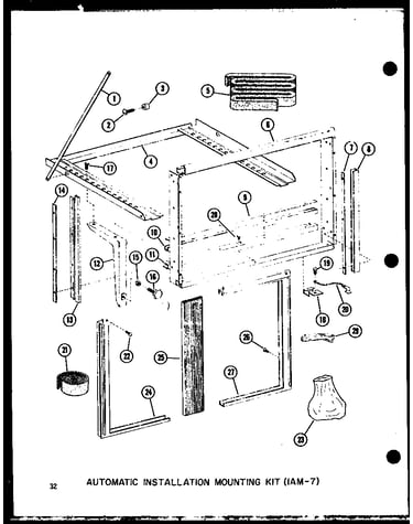 Automatic installation mounting kit (iam-7) (es-7-2mr/p54974-36r) (es-9-2mr/p54974-37r) (es-11-2mr/p54974-38r) (es-12-2mr/p54974-39r) (13-3mw/p54974-40r) (es-11-2amr/p54974-41r)