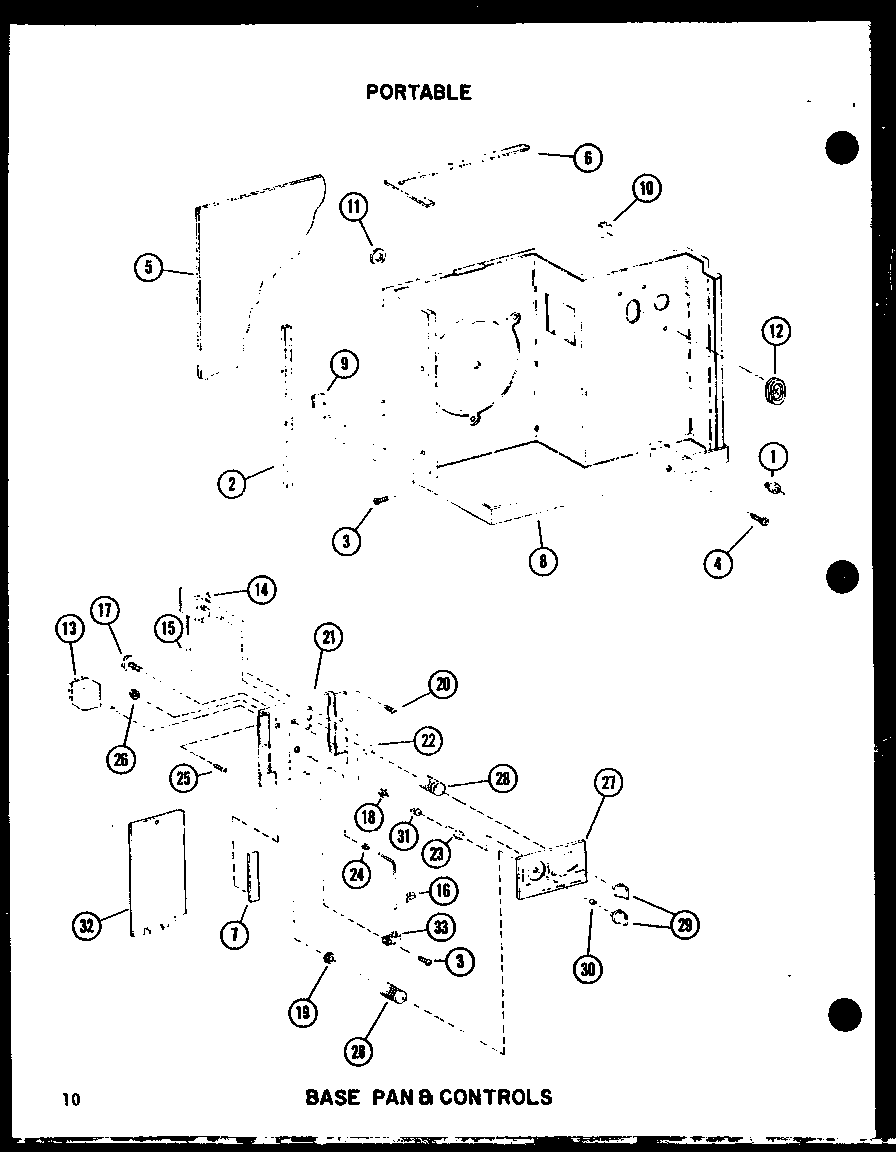 Base pan & controls