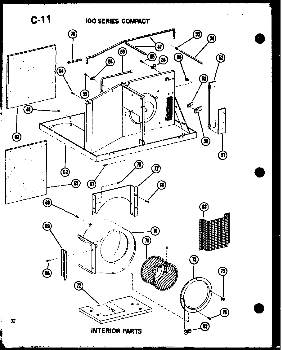 Interior parts (109-5j/p54336-68r) (109-5jh/p54336-65r)