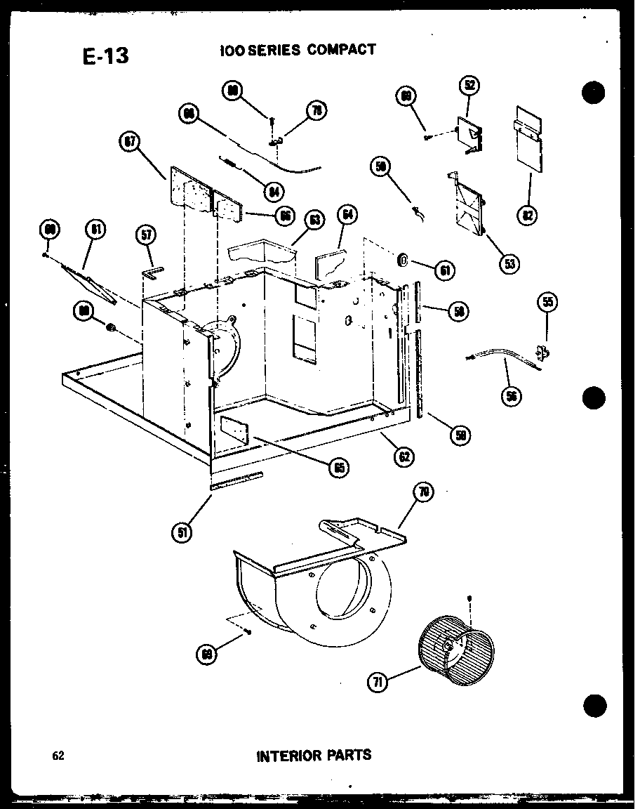 Interior parts (113-5ne/p54975-62r) (113-3w/p54975-58r) (113-3ew/p54975-59r) (113-3hew/p54975-60r)