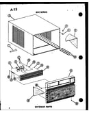 Exterior parts (614-2p/p54720-59r) (614-2w/p54720-78r) (619-3p/p54720-45r) (619-3w/p54720-79r) (624-3j/p54720-48r) (624-3w/p54720-80r) (624-3j/p54720-50r) (624-3w/p54720-81r) (624-3jh/p54720-60r) (624-3hw/p54720-82r) (624-3jh/p54720-61r) (624-3hw/p54720-8