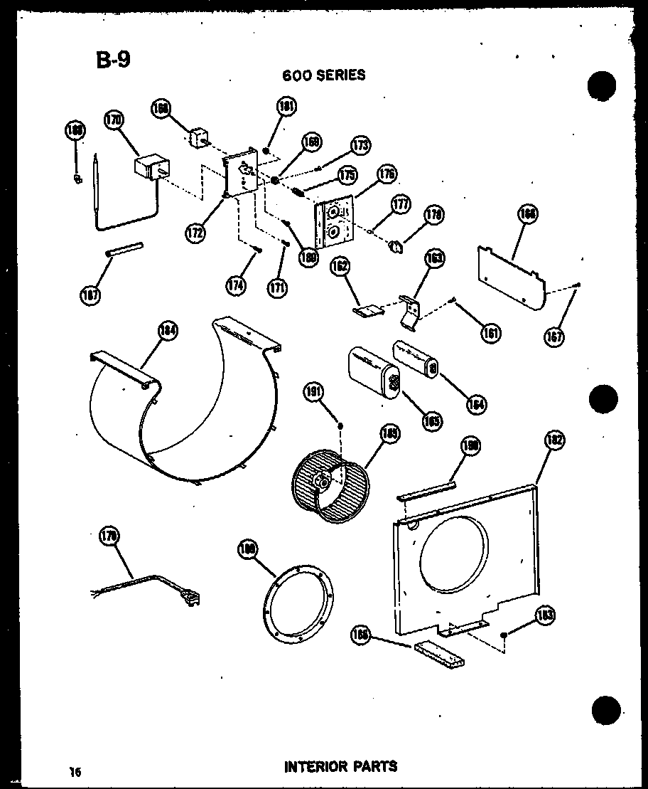 INTERIOR PARTS (614-2P/P54720-59R) (614-2W/P54720-78R) (619-3P/P54720-45R) (619-3W/P54720-79R) (624-3J/P54720-48R) (624-3W/P54720-80R) (624-3J/P54720-50R) (624-3W/P54720-81R) (624-3JH/P54720-60R) (624-3HW/P54720-82R) (624-3JH/P54720-61R) (624-3HW/P54720-8