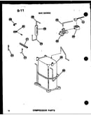 Compressor parts (614-2p/p54720-59r) (614-2w/p54720-78r) (619-3p/p54720-45r) (619-3w/p54720-79r) (624-3j/p54720-48r) (624-3w/p54720-80r) (624-3j/p54720-50r) (624-3w/p54720-81r) (624-3jh/p54720-60r) (624-3hw/p54720-82r) (624-3jh/p54720-61r) (624-3hw/p54720