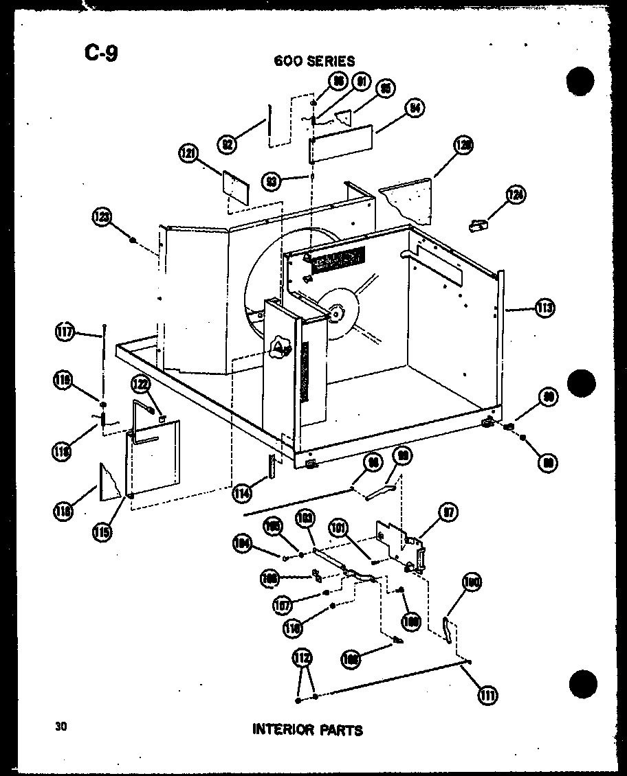 Interior parts (621-5j/p54720-52r) (624-3j-1/p54720-51r) (624-5j/p54720-53r) (624-5jh/p54720-62r)