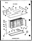 Evaporator parts (621-5j/p54720-52r) (624-3j-1/p54720-51r) (624-5j/p54720-53r) (624-5jh/p54720-62r)