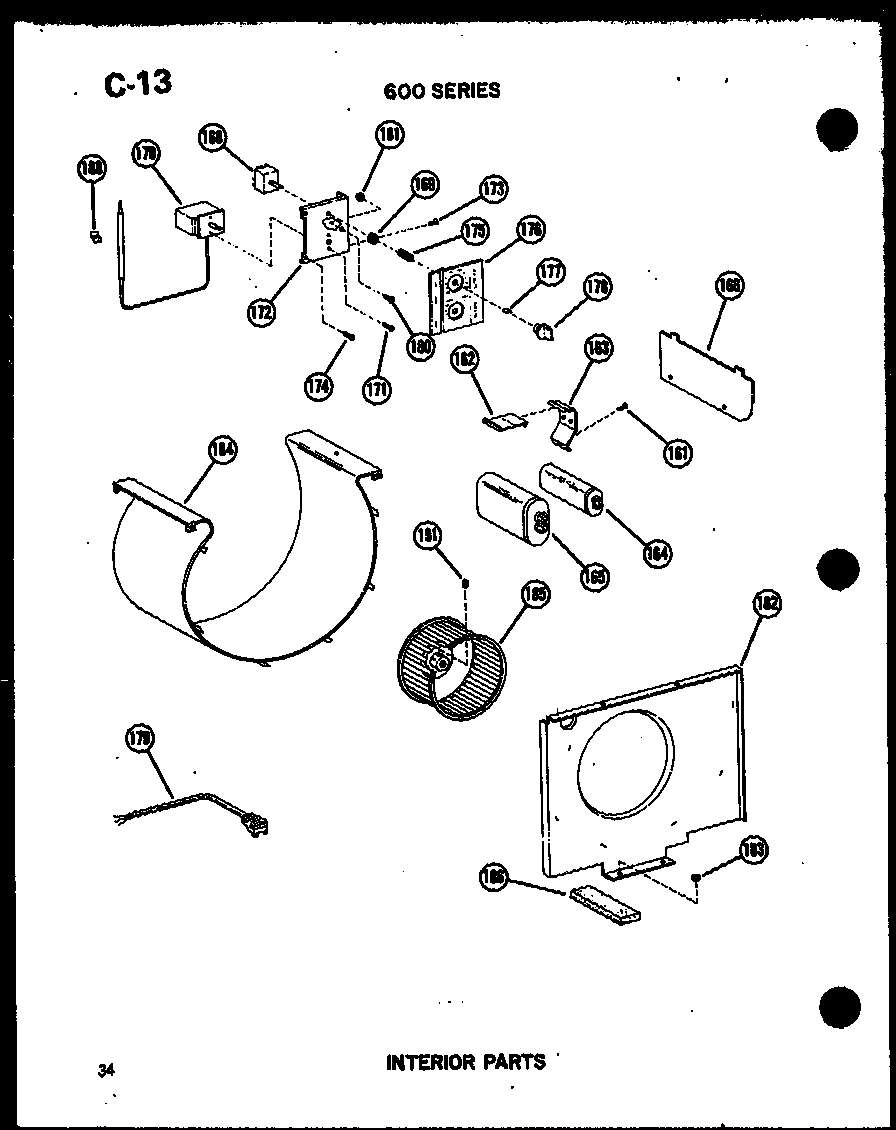 Interior parts (621-5j/p54720-52r) (624-3j-1/p54720-51r) (624-5j/p54720-53r) (624-5jh/p54720-62r)