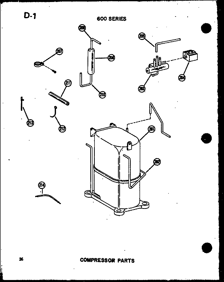Compressor parts (621-5j/p54720-52r) (624-3j-1/p54720-51r) (624-5j/p54720-53r) (624-5jh/p54720-62r)