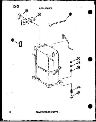 Compressor parts (621-5j/p54720-52r) (624-3j-1/p54720-51r) (624-5j/p54720-53r) (624-5jh/p54720-62r)