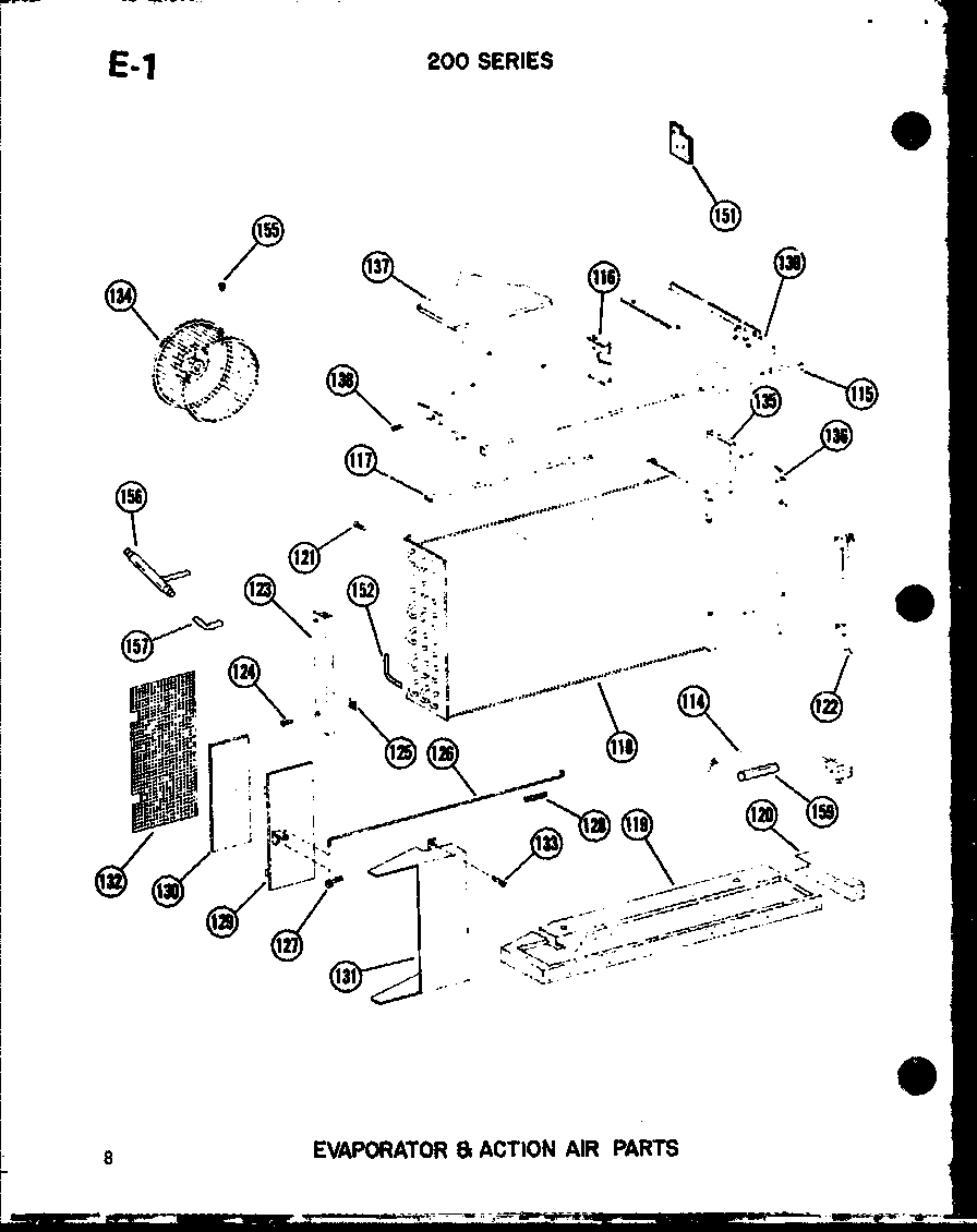Evaporator & action air parts