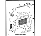 Amana 218D-3EWS/P55417-77R evaporator & action air parts diagram