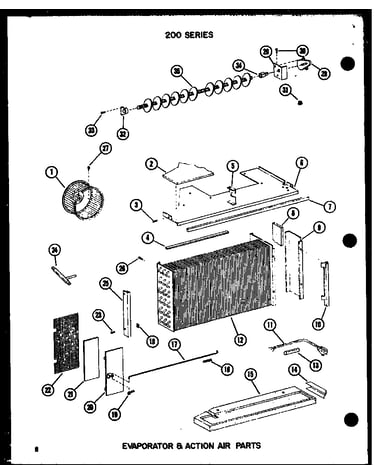 Evaporator & action air parts
