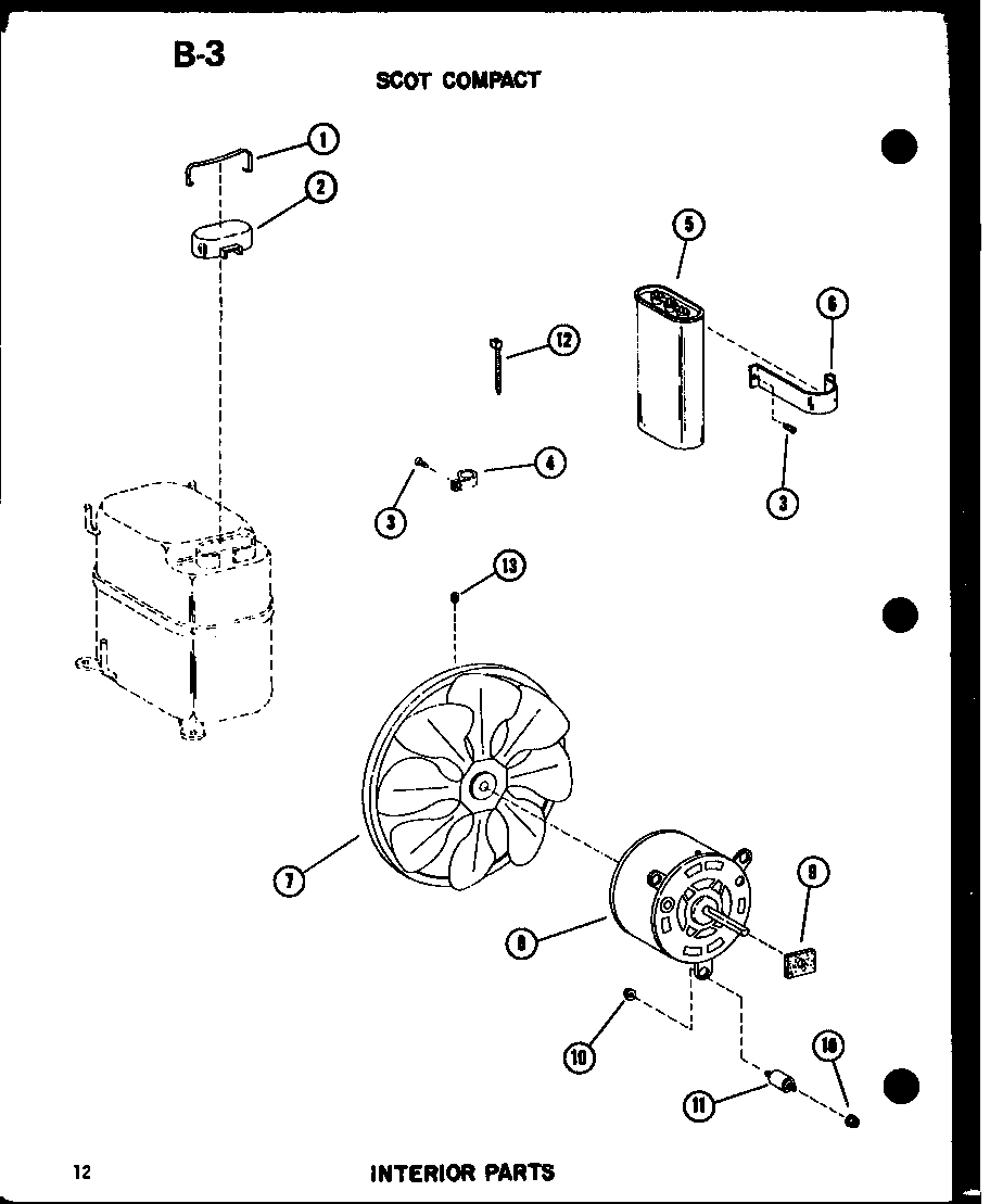 Scot compact interior parts (16-3spmk/p54974-59r)