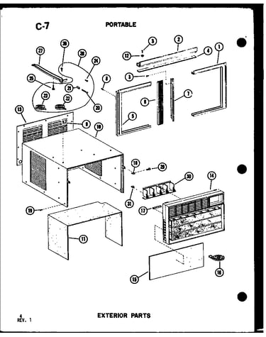 Portable exterior parts