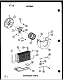 Portable evaporator parts
