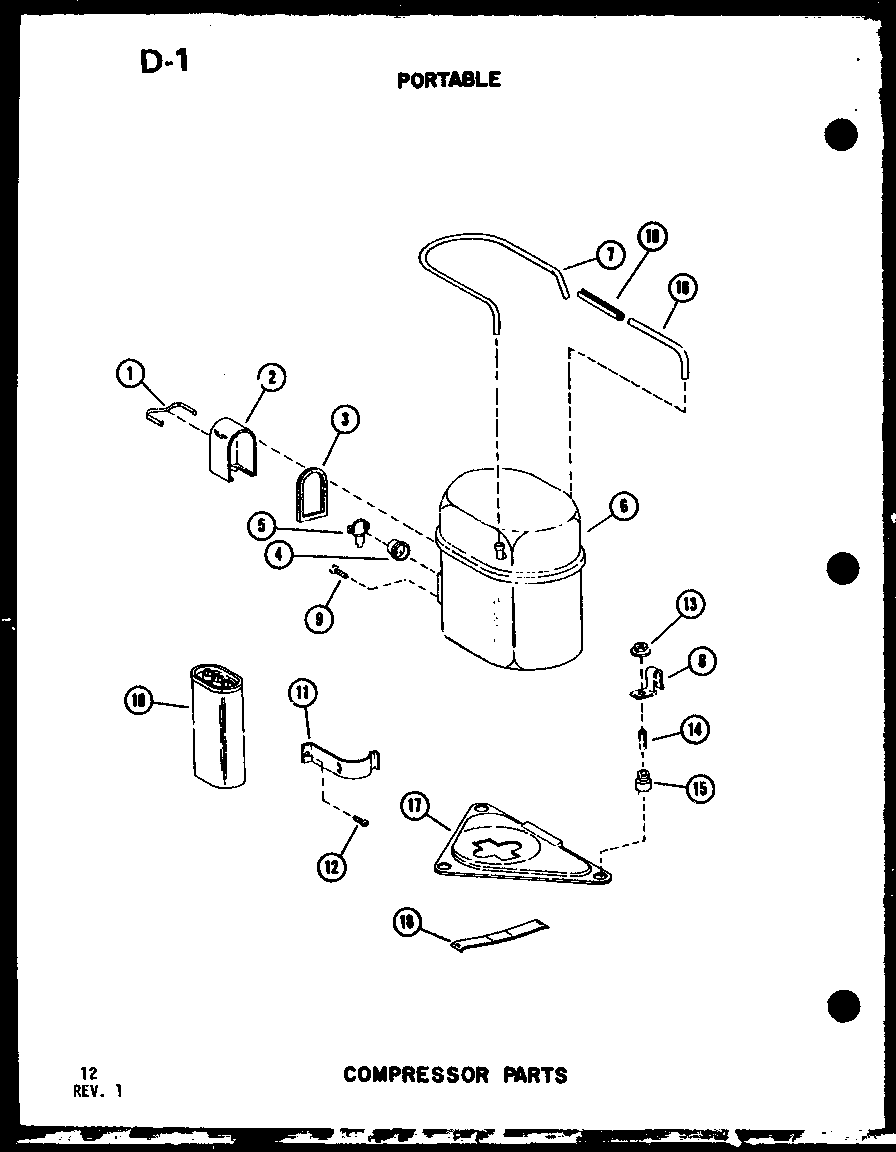 Portable compressor parts